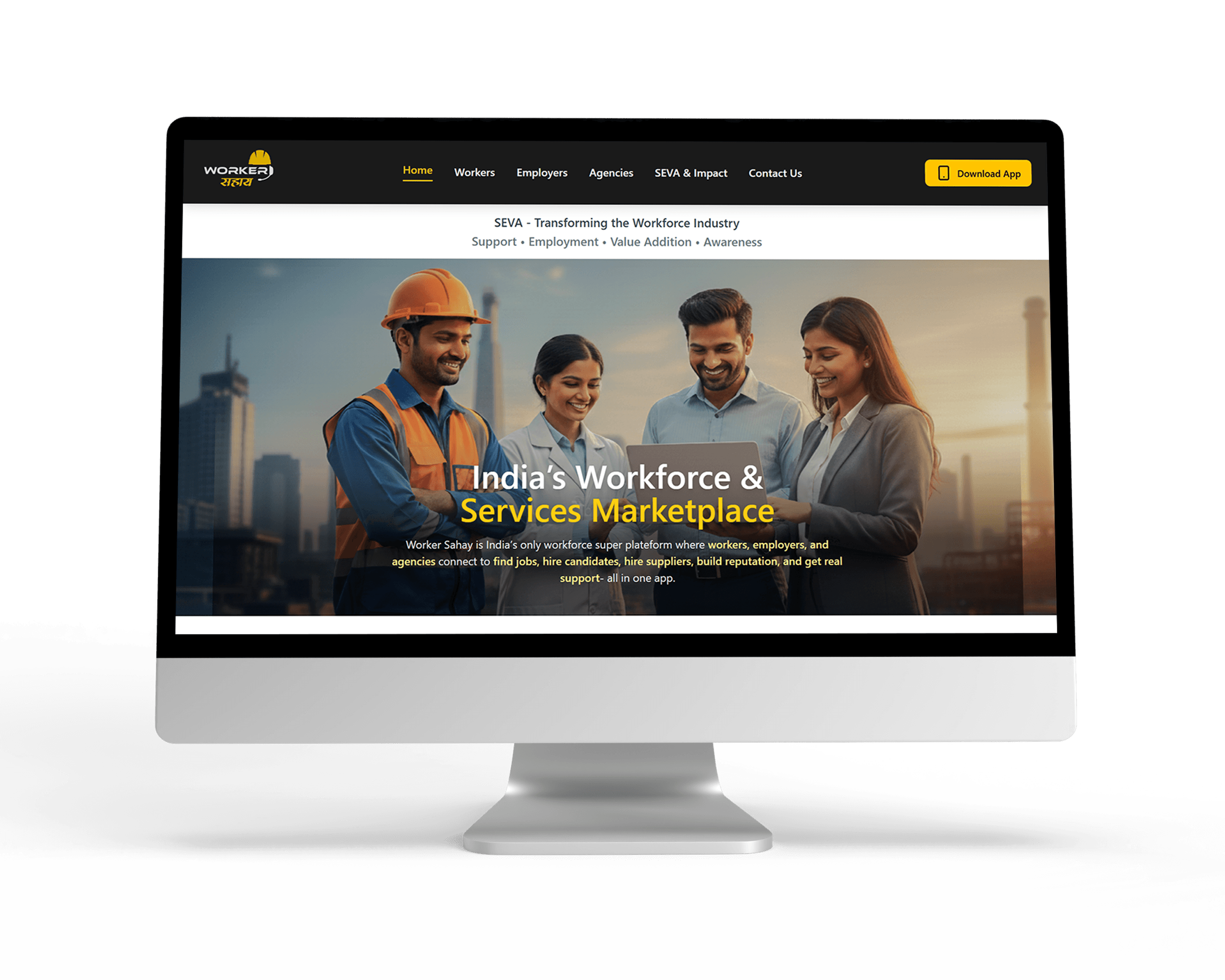 Worker Sahay – Job Posting & Worker Welfare Services App