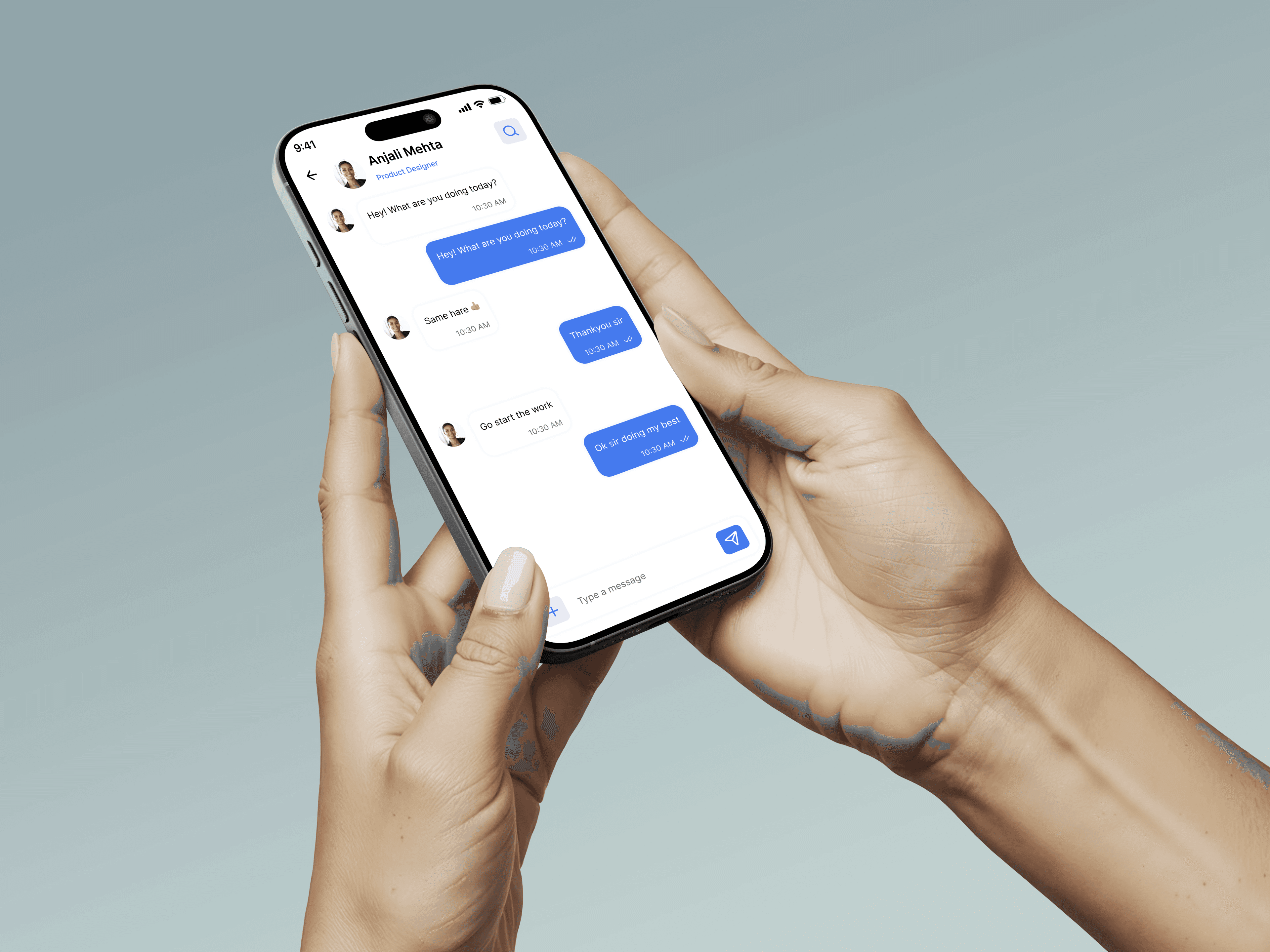 Mobile Check-in Hand Screen