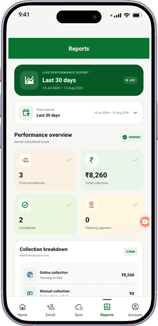 Loan Account & EMI Payment Screen