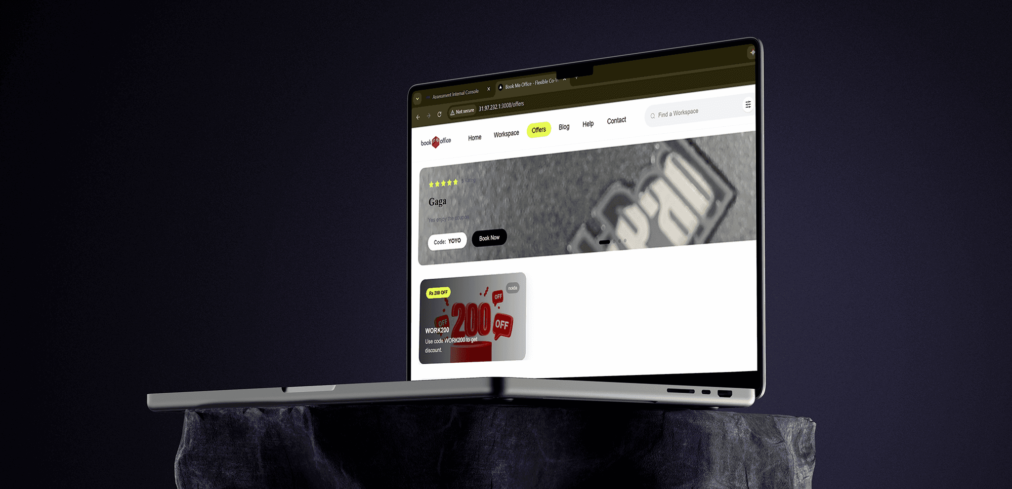 Book Me Office Web Portal & Property View