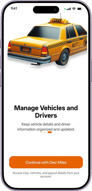 Driver App Welcome & Shift Start Screen