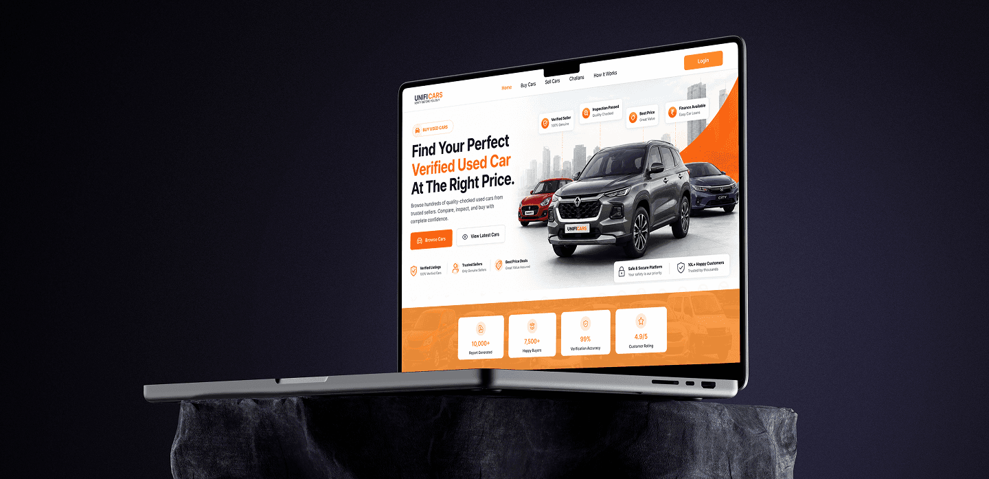 Desktop Web Portal Mockup