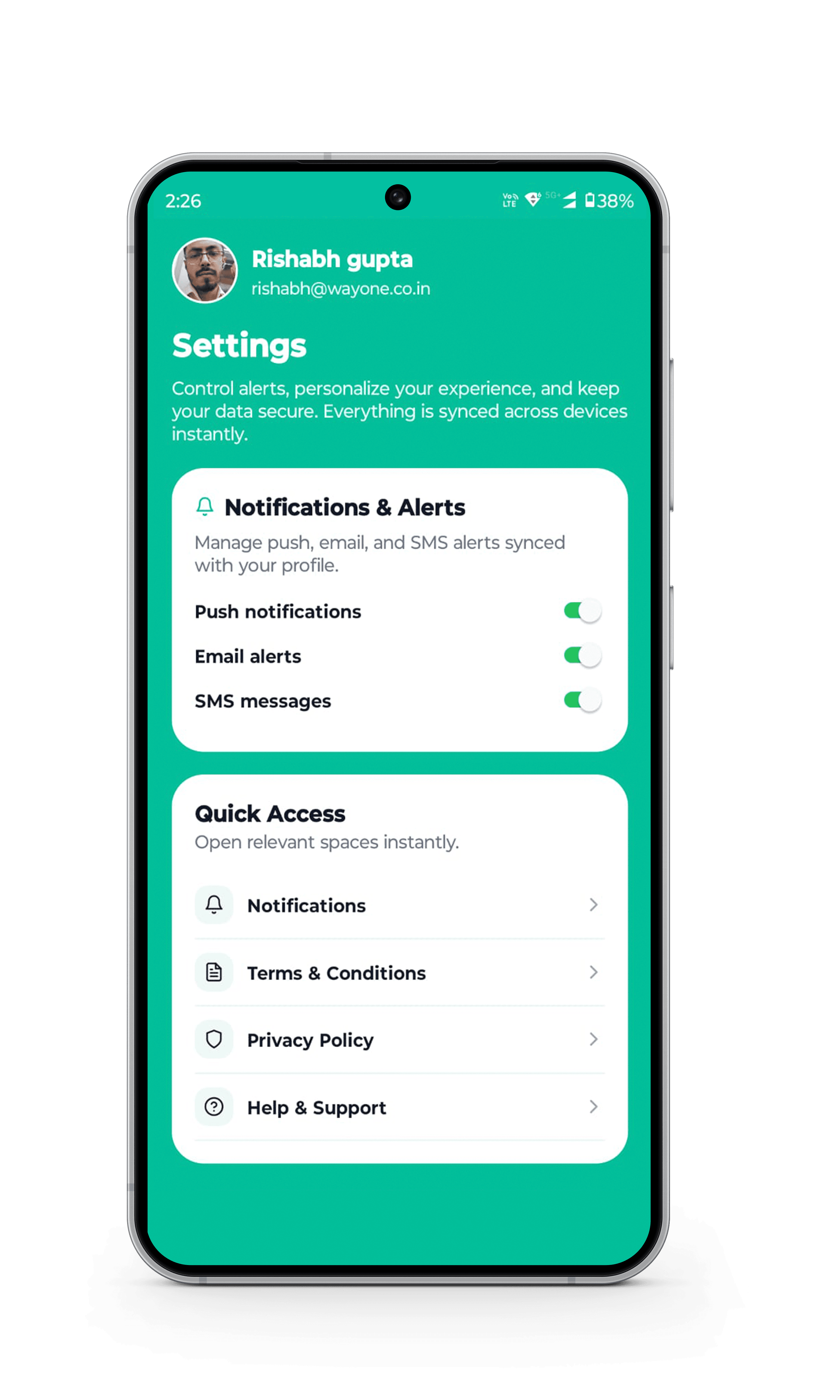 A LOOK INSIDE THE APP 01