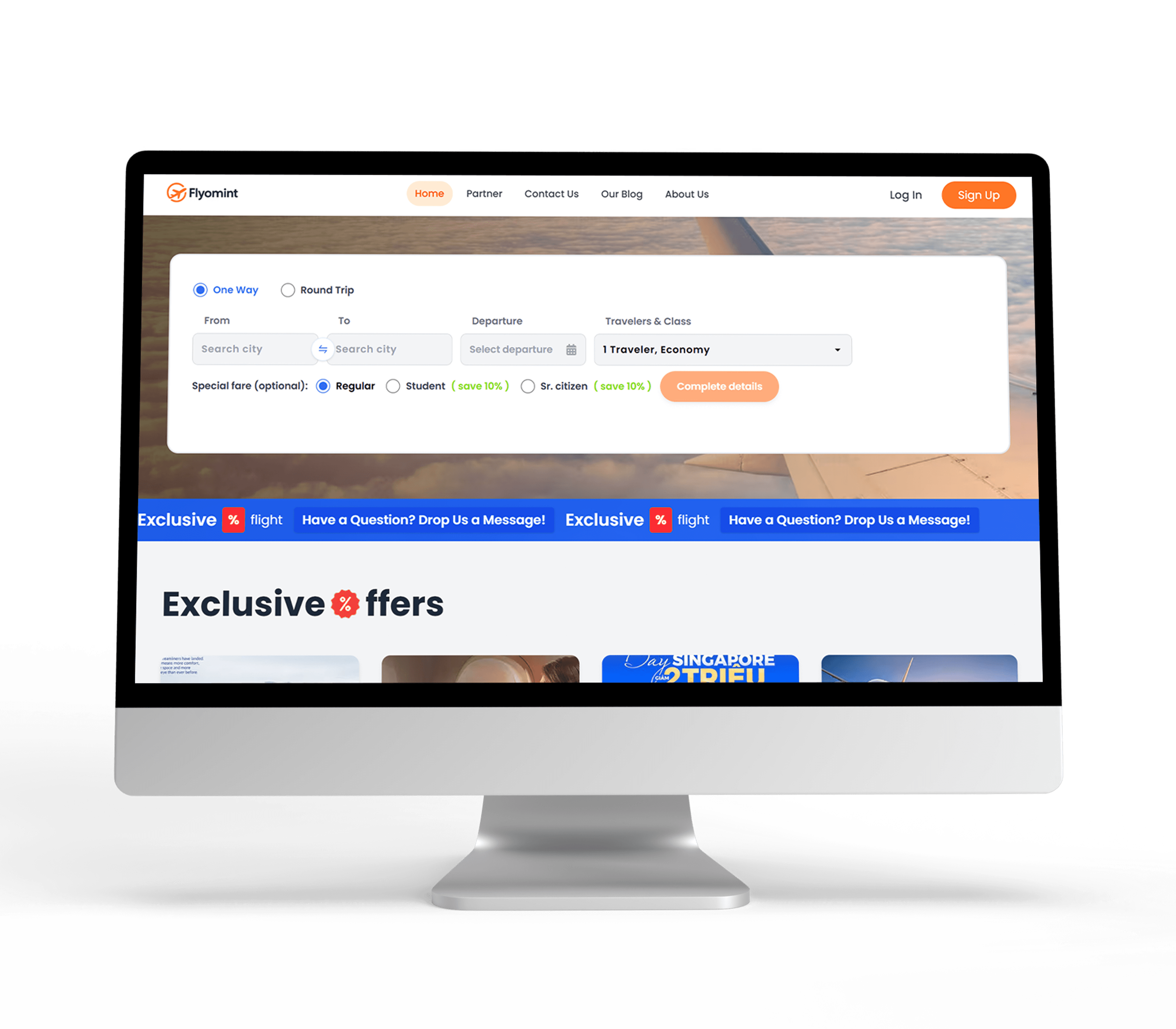 Flyomint – Online Flight Booking Platform