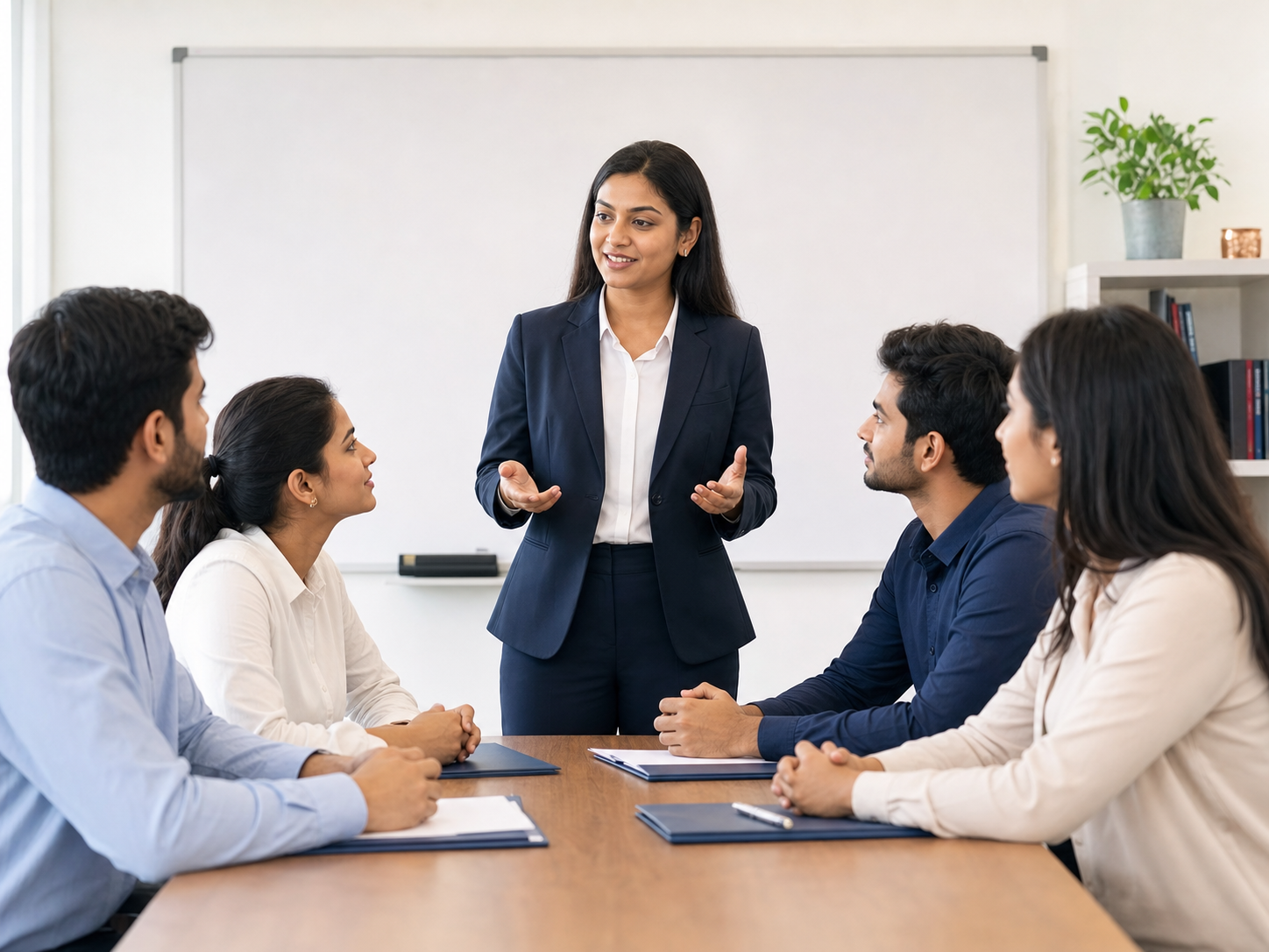 Wayone placement coordinator guiding candidates during a readiness session